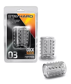 Blush Stay Hard Cock Sleeve 03 - Clear
