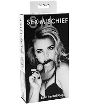 Sex & Mischief Solid Red Ball Gag