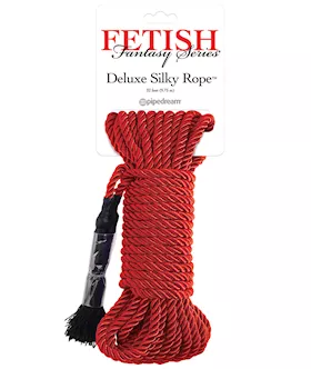 Fetish Fantasy Series Deluxe Silk Rope - Red
