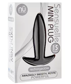 Nu Sensuelle Mini Butt Plug - Black