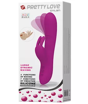 Pretty Love Dylan Bunny Ears Come Hither Rabbit 11 Function - Fuchsia