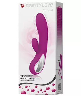 Pretty Love Elmer Rabbit W/handle 12 Function - Fuchsia