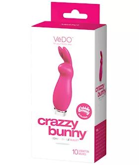 Vedo Crazzy Bunny Rechargeable Bullet - Pretty In Pink