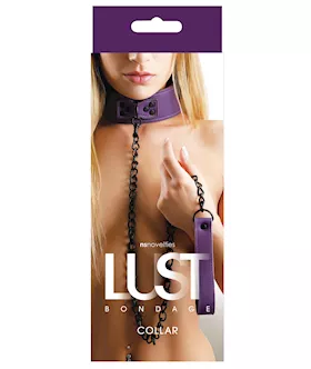 Lust Bondage Collar - Purple