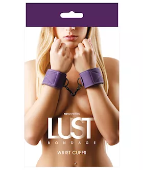 Lust Bondage Wrist Cuffs - Purple