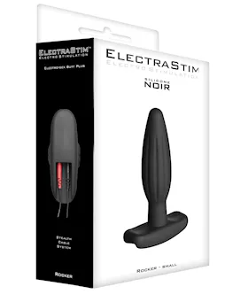 Electrastim Accessory - Silicone Noir Rocker Butt Plug - Small