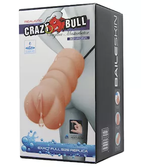 Crazy Bull No Lube Vagina Masturbator Sleeve - Ivory