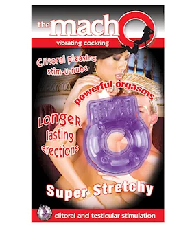 The Macho Vibrating Cockring - Purple