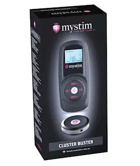 Mystim Cluster Buster Wireless Estim Starter Kit - Black