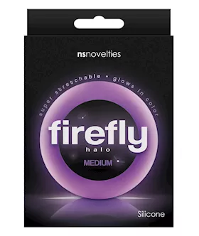 Firefly Halo Medium Cockring - Purple