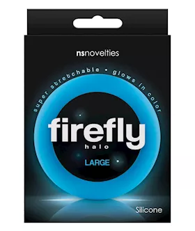 Firefly Halo Large Cockring - Blue