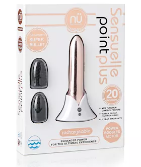 Nu Sensuelle Point Plus Rechargeable Bullet - Rose Gold