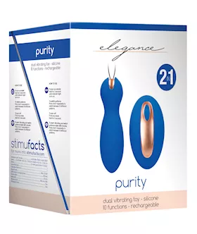 Shots Elegance Dual Vibrating Bullet & Remote - Blue