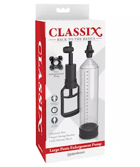 Classix Large Penis Enlargement Pump - Clear