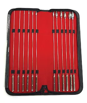 Rouge Stainless Steel Rosebud Dilator Set - Set Of 12