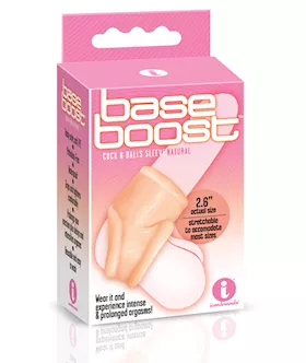 The 9's Base Boost Cock & Balls Sleeve - Natural