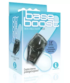 The 9's Base Boost Cock & Balls Sleeve - Black