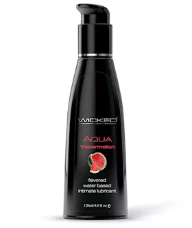 Wicked Sensual Care Aqua Water Based Lubricant - 4 Oz Watermelon