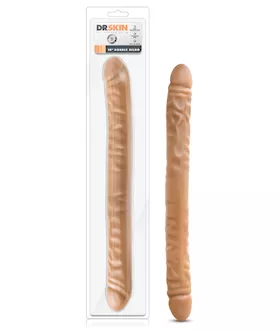 Blush Dr. Skin 18" Double Dildo - Mocha