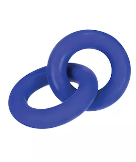 Hunky Junk Duo Linked Cock & Ball Rings - Cobalt
