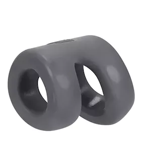 Hunky Junk Connect Cock Ring W/balltugger - Stone