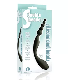 The 9's S Double Header Double Ended Silicone Anal Beads
