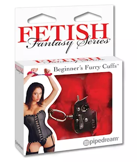 Fetish Fantasy Series Beginner's Furry Cuffs - Red