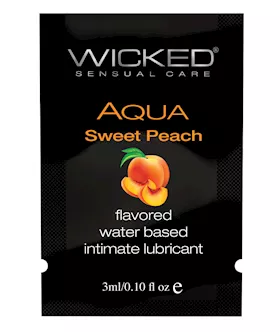 Wicked Sensual Care Water Based Lubricant - .1 Oz Sweet Peach