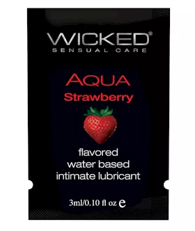 Wicked Sensual Care Water Based Lubricant - .1 Oz Strawberry