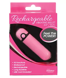 Simple & True Rechargeable Vibrating Bullet - Pink