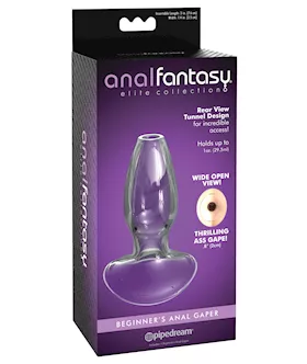 Anal Fantasy Elite Collection Beginners Anal Glass Gaper - Clear
