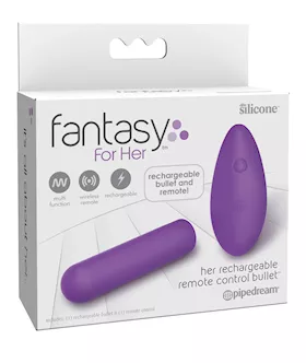 Fantasy For Her Rechargeable Remote Control Bullet - Purple