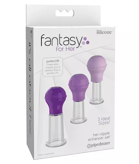 Fantasy For Her Nipple Enhancer Set - Purple