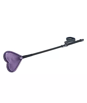 Spartacus Galaxy Legend Faux Leather Riding Crop Heart - Purple