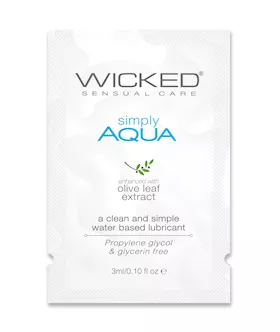 Wicked Sensual Care Simply Aqua Water Based Lubricant  - .1 Oz