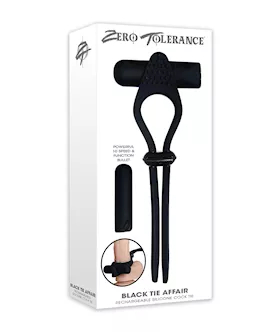 Zero Tolerance Black Tie Affair Cock Ring - Black