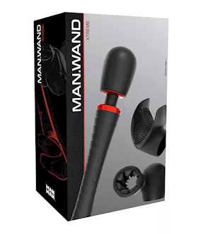 Man Wand Xtreme W/2 Attachments - Black