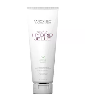 Wicked Sensual Care Simply Hybrid Jelle Lubricant - 4 Oz