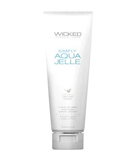 Wicked Sensual Care Simply Aqua Jelle Water Based Lubricant - 4 Oz