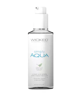 Wicked Sensual Care Simply Aqua Water Based Lubricant - 2.3 Oz
