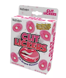 Clit Lickers Clit Shaped Gummies - Raspberry