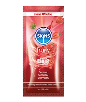 Skins Water Based Lubricant - 5 Ml Foil Strawberry