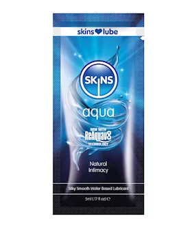 Skins Aqua Water Based Lubricant - 5 Ml Foil