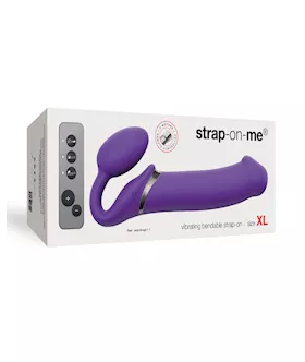 Strap On Me Vibrating Bendable Strapless Strap On Xlarge - Purple