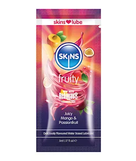 Skins Water Based Lubricant - 5 Ml Foil Mango & Passionfruit