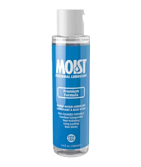 Moist Premium Formula Water-based Personal Lubricant - 4.4oz