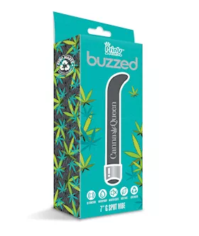Buzzed 7" G-spot Vibe  - Canna Queen Black