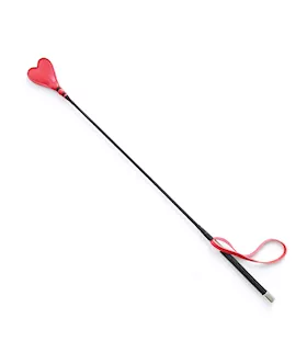 Plesur 26" Heart Pvc Crop - Black/red