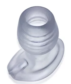 Oxballs Glowhole 2 Hollow Buttplug W/led Insert Large - Clear
