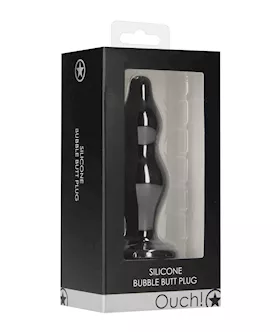 Shots Ouch Bubble Butt Plug - Black